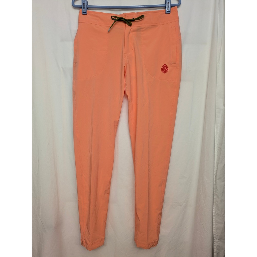 Stio Womens 2 Regular Coral Peach Technical Hiking Pants Drawstring NWT